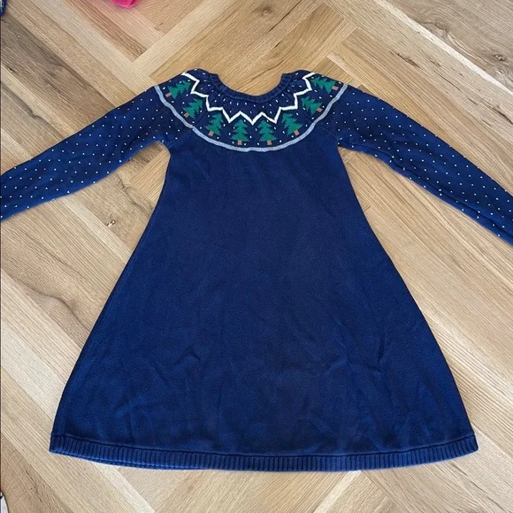 Hannah Andersson Girl’s Holiday Sweater Dress - Picture 4 of 7